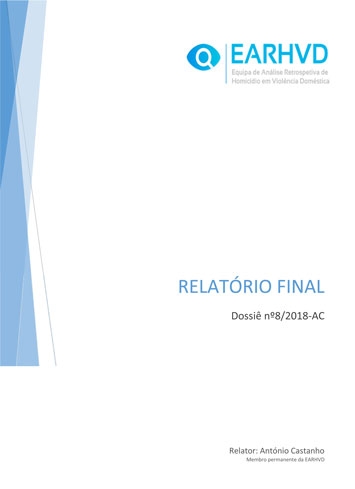 9.º Relatório da Equipa de Análise Retrospetiva de Homicídios em Violência Doméstica (EARHVD)